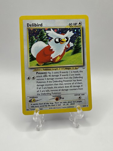 Pokemon TCG Delibird Holo 5/64 Neo Revelation Tomokazu Komiya