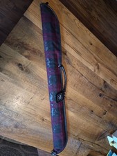 Brunswick Vintage Pool Stick Cue Case plaid Billiard/Amerola gold aluminum stick