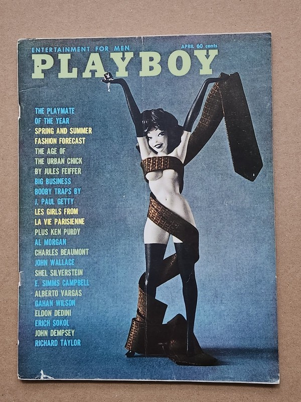 Playboy April 1961, POY Linda Gamble, Nancy Nielson, Vargas, J Paul Getty