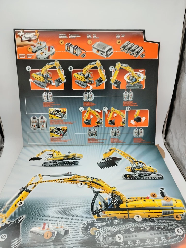 LEGO 8043 Motorized Excavator NEW MISB SEALED BAGS Technic Bagger 42009 42030 - Bild 2 von 4