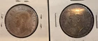 TWO (2) 1951 Canadian 50 Cents .800 Silver Coins Total Silver ASW of .6 OZT