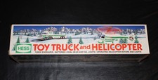 1995 Hess Toy Truck and Helicopter with Lights New In Box