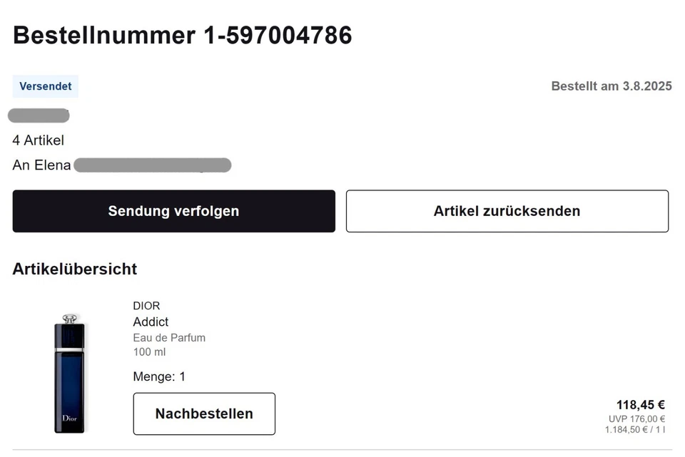 Christian Dior Addict Eau de Parfum 100 ml - Bild 4 von 4