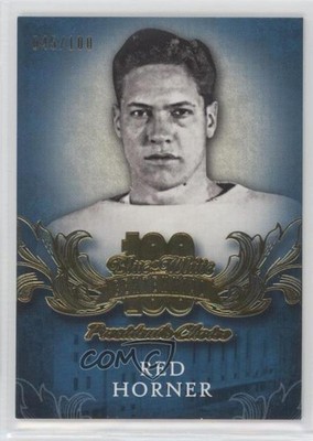 2016 President's Choice Blue and White Centennial 45/100 Red Horner #17 HOF 2vh