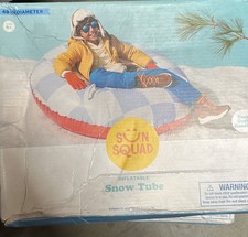 Sun Squad Inflatable Kids Snow Tubes, Polar Bear  Sloth Designs, Multicolor