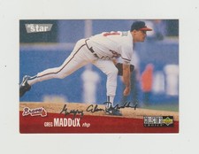 1996 Collector's Choice Silver Signature #40 Greg Maddux Atlanta Braves HOF