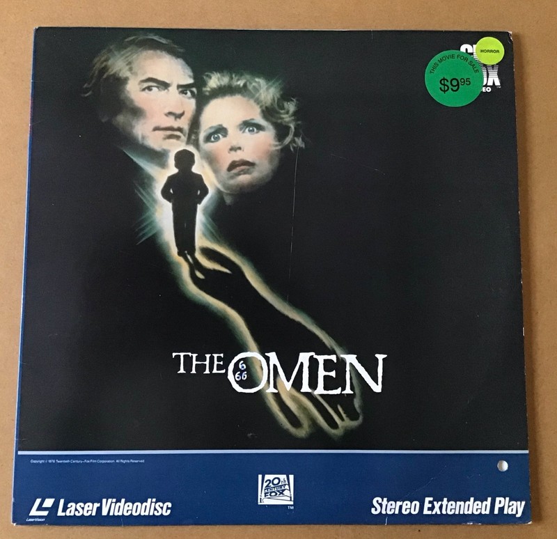 CBS Fox Video The Omen Used LaserDisc Gregory Peck Lee Remick Extended Play