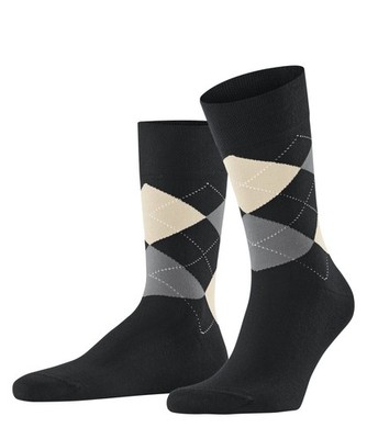 FALKE Sensitive Argyle Socken Herren Argyle, Mehrfarbig, Geometrisch