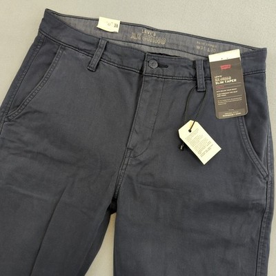 Levi's XX Chino Slim Taper Stretch Pants Mens 31x30 Blue Trousers Preppy NWT