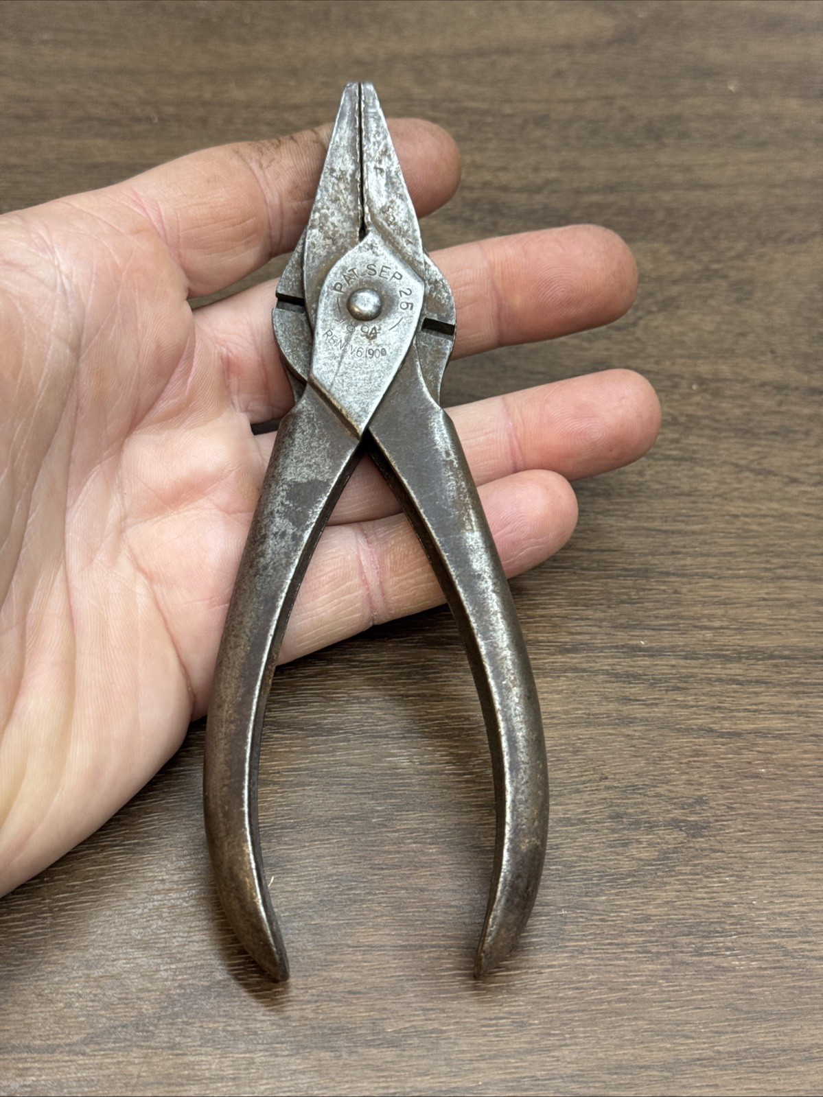 Vintage Lodi Flat Nose Pliers w Double Side Cutter 6" Long