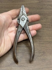 Vintage Lodi Flat Nose Pliers w Double Side Cutter 6" Long