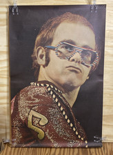 1974 ELTON JOHN CONCERT POSTER by PACE England 24x37 Original Print ESTATE FIND