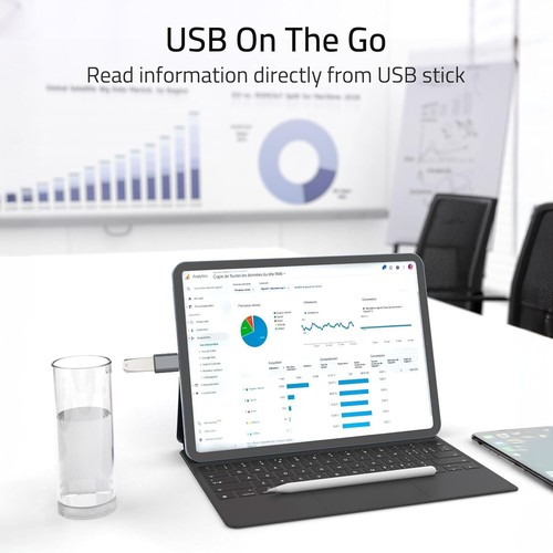 Syntec USB-C Male to USB A Female OTG Adapter 2 Pack in Space Grey - Picture 7 of 16