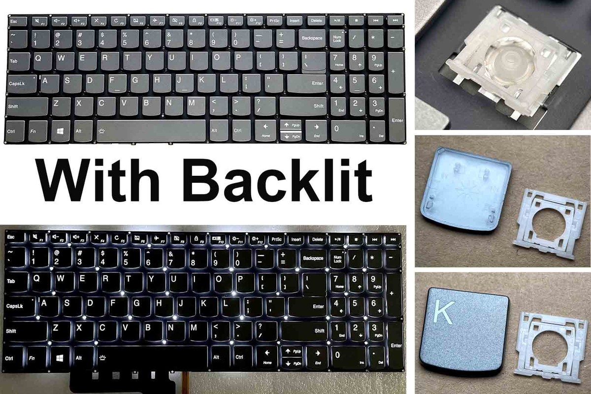 US Keyboard for Lenovo Ideapad S340-15API Touch 81QG, 81QG0007US, 81QG000DUS