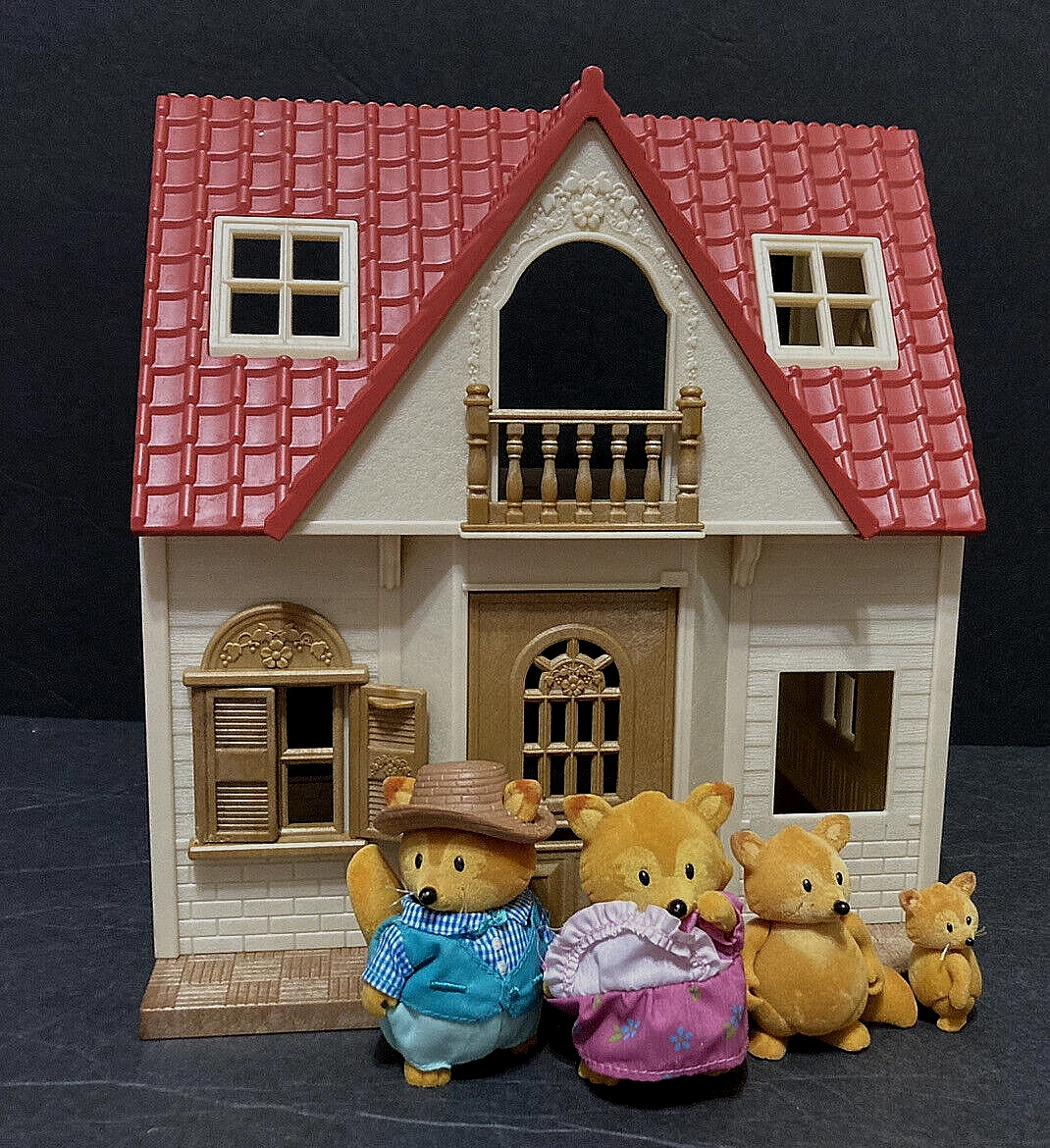 Vintage Calico critters Woodzeez families Bears Lake Home Lodge