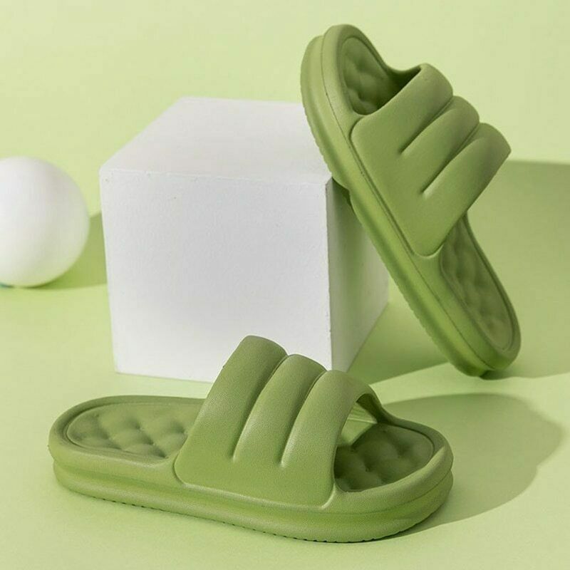 Thick Sole Soft Indoor Slippers Men Women Anti-Slip Sandals Bath Platform  Shoes | eBay