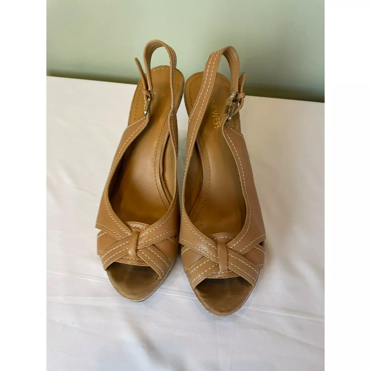 Nine west open toe heels sale