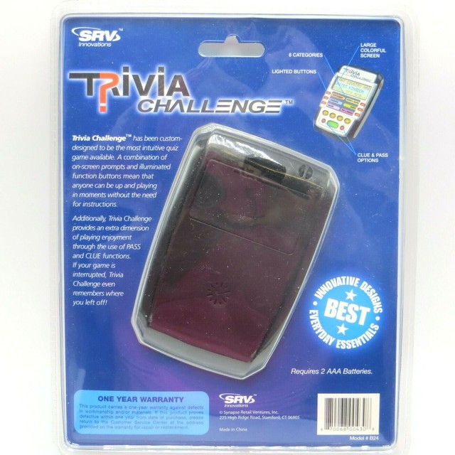 Handheld Electronic Trivia Quiz Game With 6 Categories For Sale Online 
