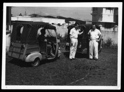 Lahore in Pakistan 1959 - Tuk Tuk Autorikschas - 1950er - Foto 9x7cm