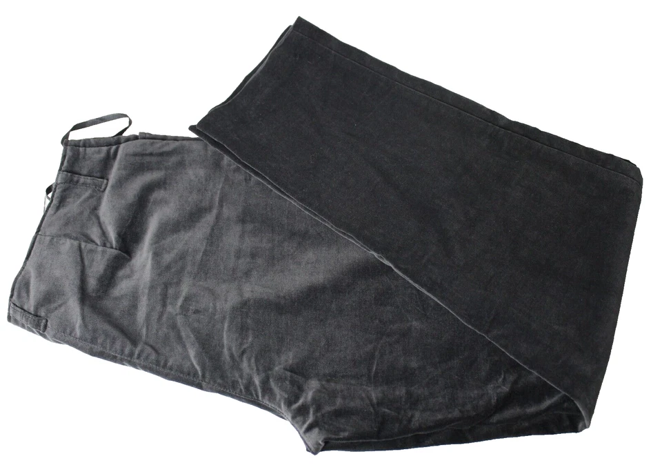 Vtg Ralph Lauren Velvet Pants Womens 10P Black Stretch Darts Cotton Lycra SOFT!