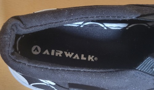 VTG NEW NWT 1990s Airwalk Slip On Black and White Polka Dot Canvas WOMEN'S Sz 5 - Picture 8 of 12
