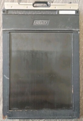 FIDELITY 4x5 Cut Film Holder Wood / Metal Vintage Antique Los Angeles CA Used
