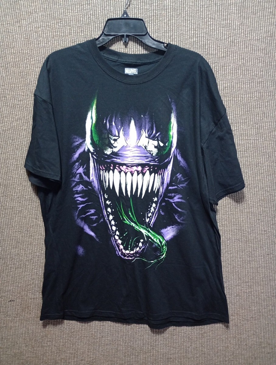 Vtg 2000s Marvel Venom Large Face Print T-Shirt Size 2X | eBay 