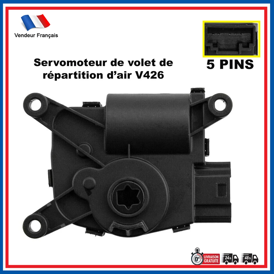 Actionneur Clapet Répartition Air V426 prévu VW Golf VII à partir de 2012 - Photo 2/4