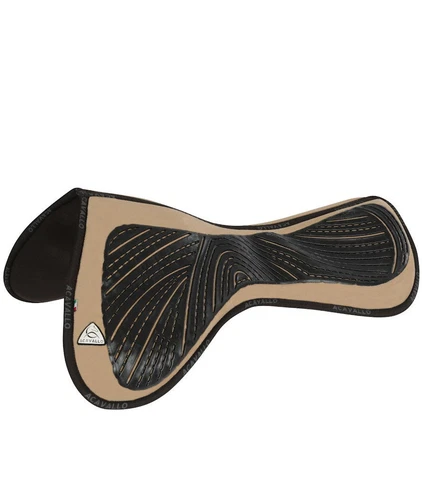 Anatomical saddle pad with gel and memory foam inserts Acavallo 