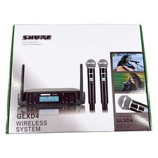 New GLXD4 BETA58A UHF 640-690MHz Professional Wireless Microphone System 2 Mics