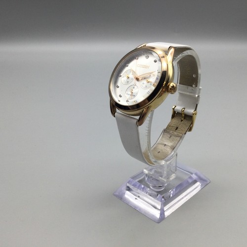 Citizen Eco Drive Watch Women 37mm Silver Rose Gold Tone E111-S111986 Day Date - Picture 4 of 17