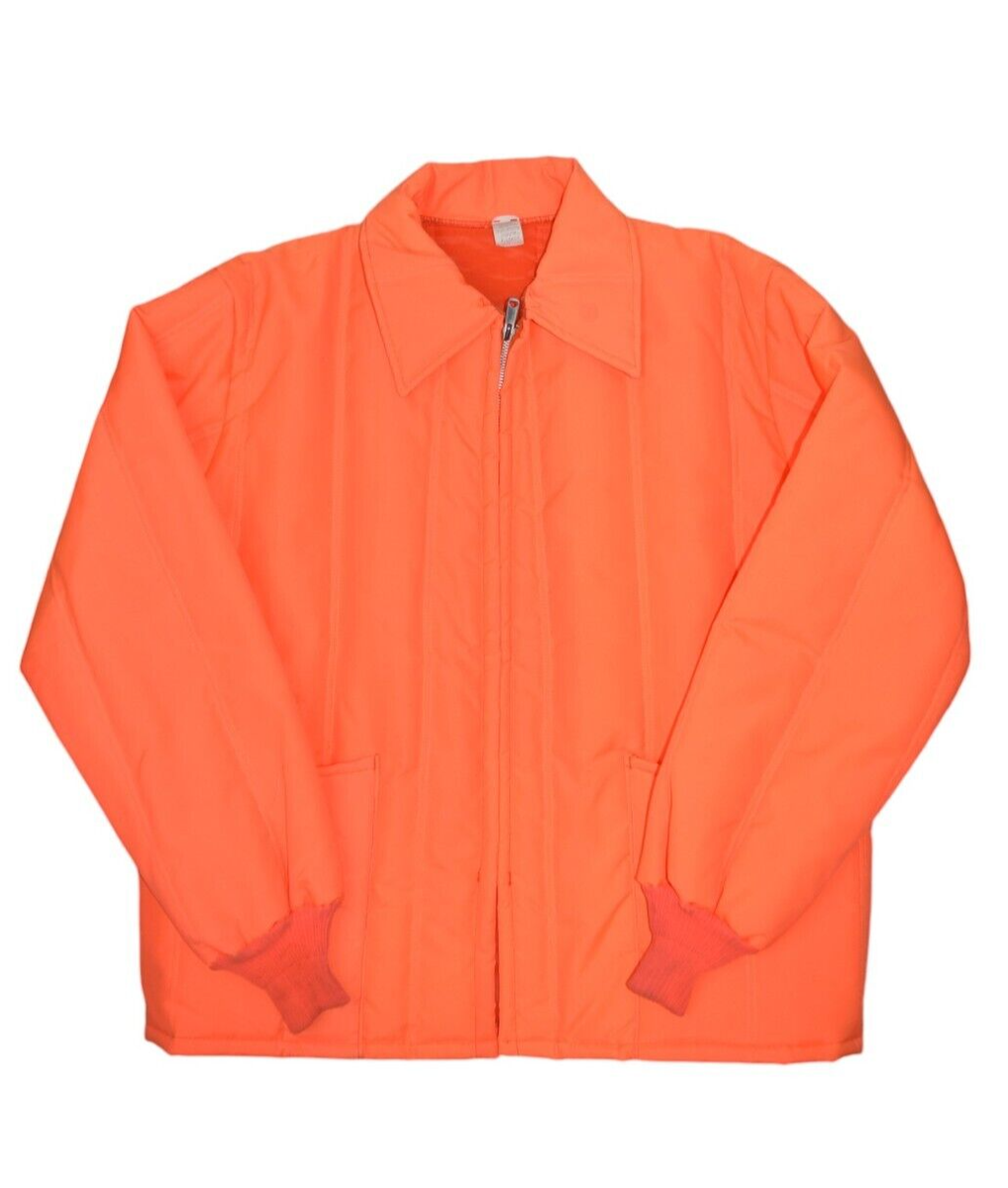 ハンティングジャケット　XL Vintage Hunting Jacket Mens XL Blaze Orange Safety Insulated