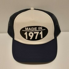 CUSTOM MADE IN BIRTH YEAR  YOU PICK THE YEAR MESH TRUCKER CAP SNAP BACK