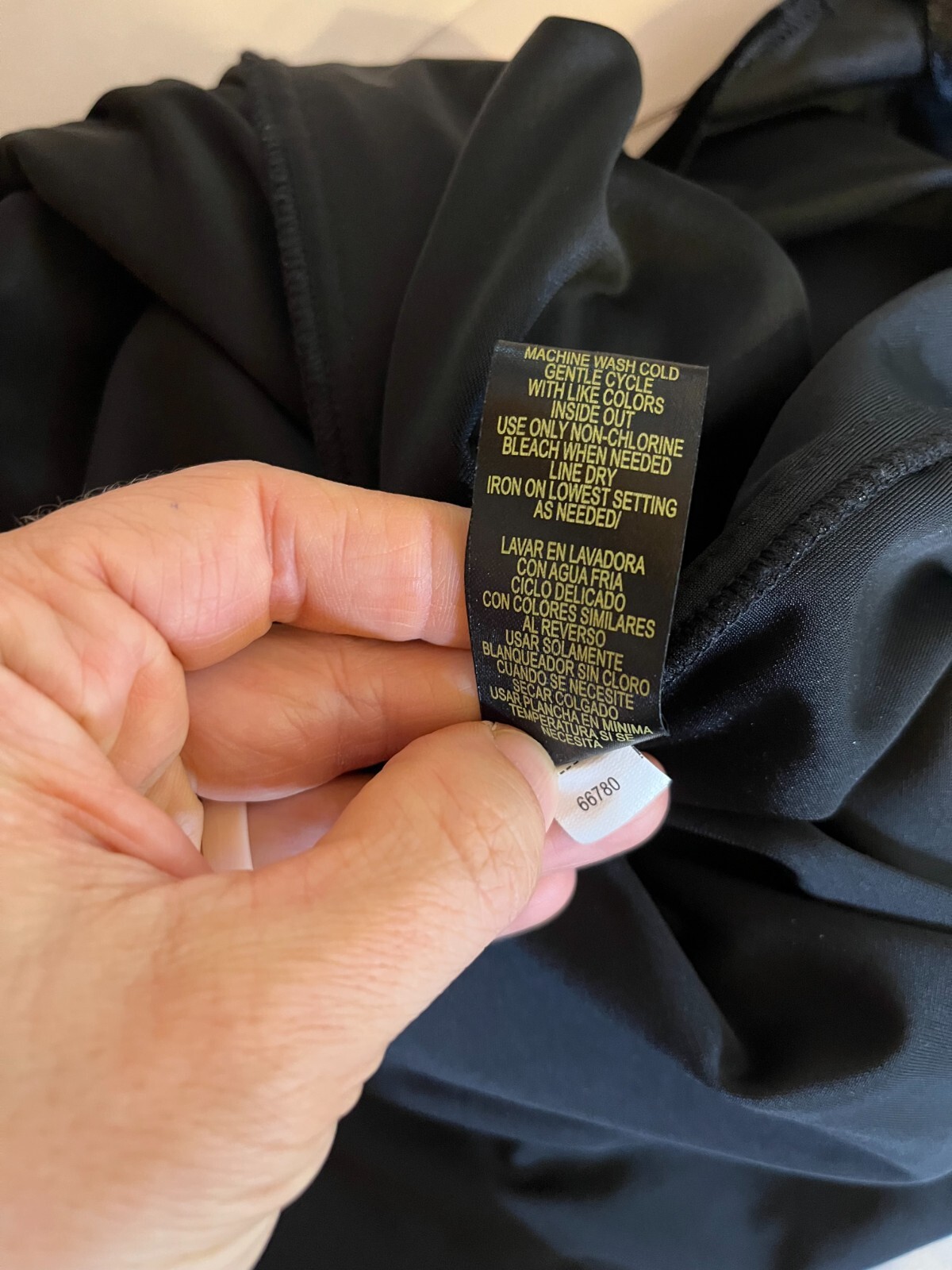 Studio I Size 8 Stretchy Velvet Tank Dress Sleeveless Pullover Black