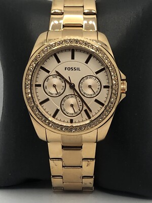 Fossil BQ3316 Women's Stainless Steel Analog Rose Gold Dial Quartz Watch OP437