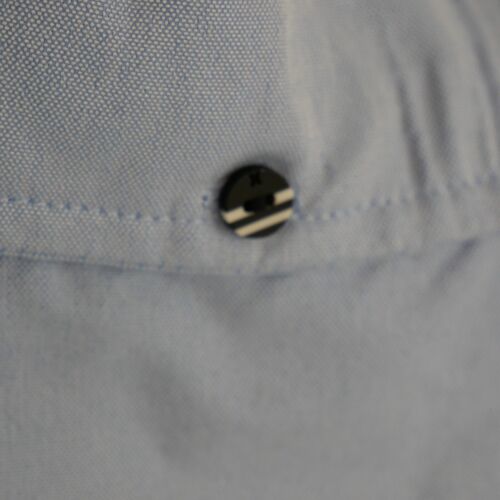 Hurley Dress Casual Shirt 2XL Slim Chambray Button Up Short Sleeve Nike Dri-Fit - Picture 3 of 14