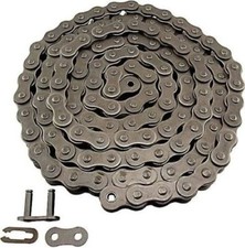  50 Riveted Roller Chain 10FT Roll with Connecting Link 50-1R-10FT