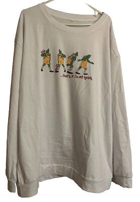 Women's 4XL (22/24) White Top wtih Grinch Print from Temu