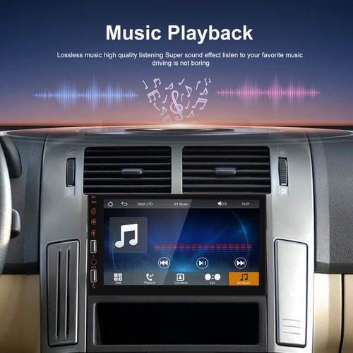Touch Screen Car Stereo Single 1Din 7" Radio Android Apple Carplay MP5 Player BT - Picture 5 of 22