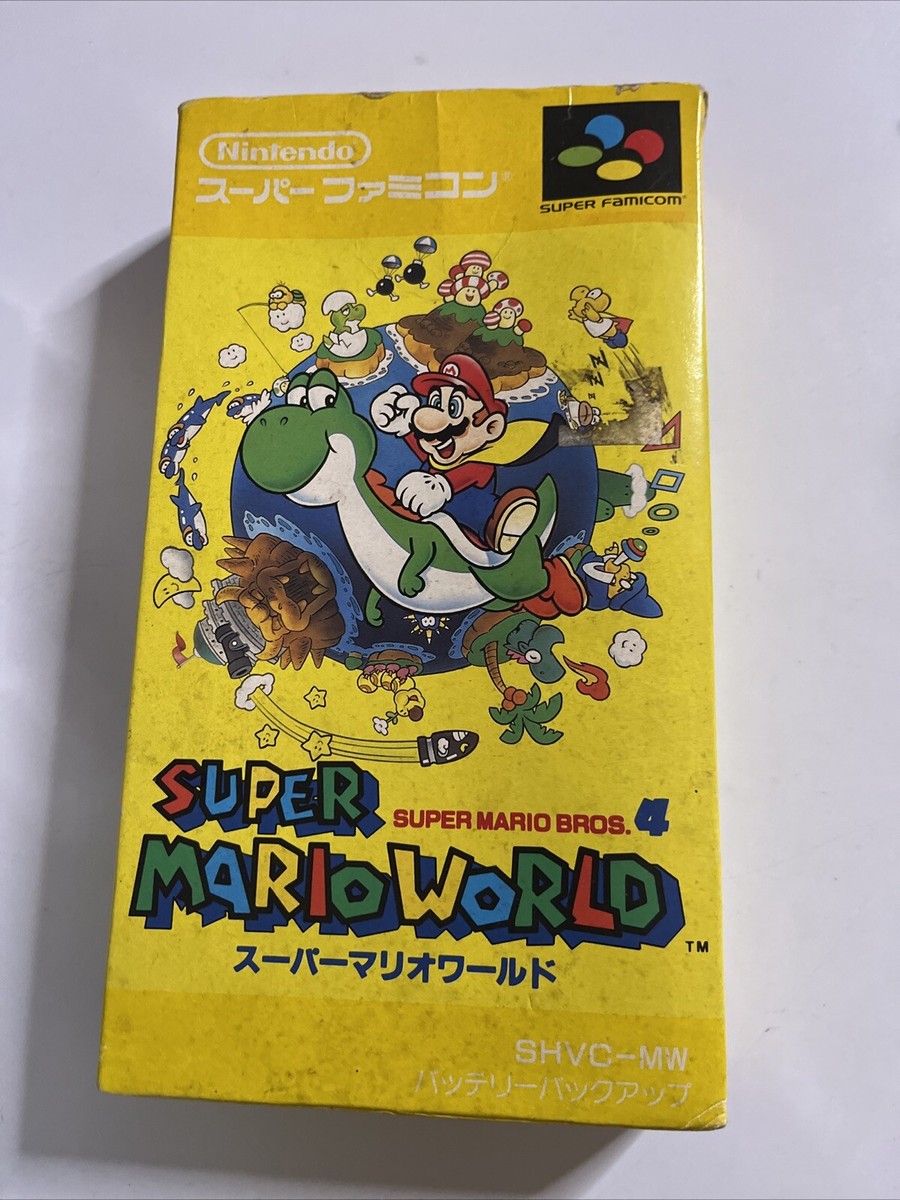 SNESスーパーマリオワールド Super Mario World Super Mario World Nintendo Super Famicom SNES NTSC-J JAPAN 1990