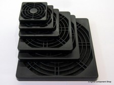 Black Plastic Fan Guard Grill with FILTER. 40/50/60/80/92/120mm. Fast Dispatch.