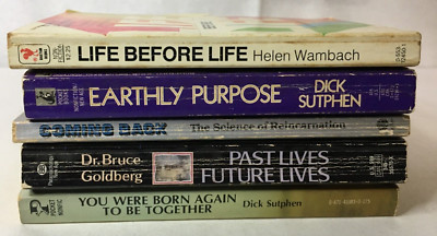 Reincarnation Book Lot of 5 - GoldBerg Bhaktivedanta Sutphen Wambach