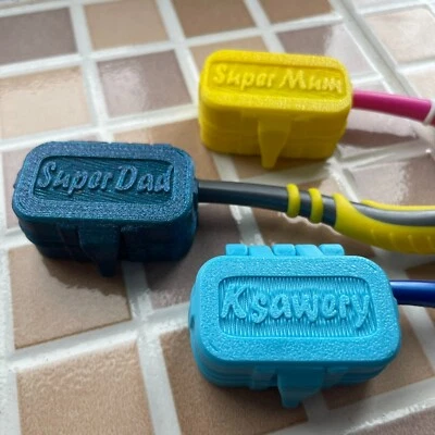 SPARROW SALE Personalised Portable Toothbrush Head Cover Name Travel Protector Holder Gift