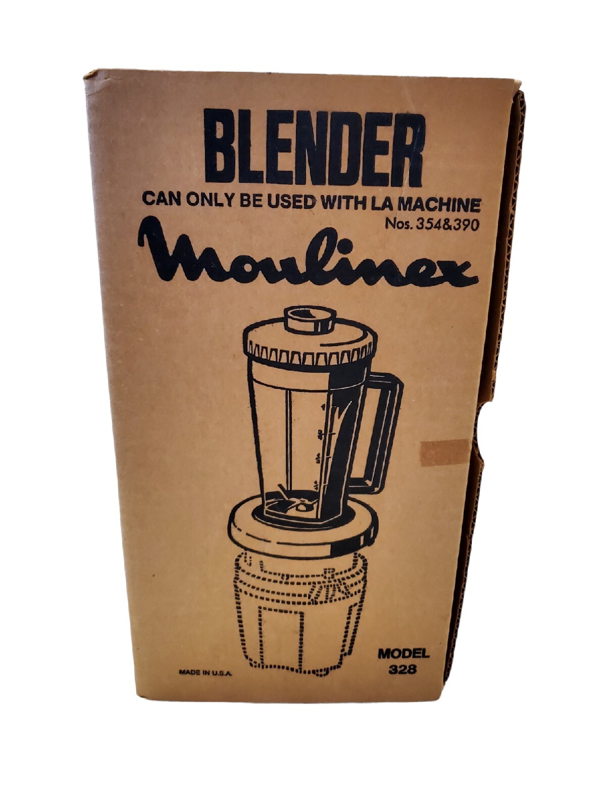 Moulinex La Machine 354 Blender Attachment Model 328 ONLY with Original Box GOOD