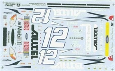 Slixx 1740 #12 Alltel 2002-Ryan Newman Nascar 1/24 waterslide decal
