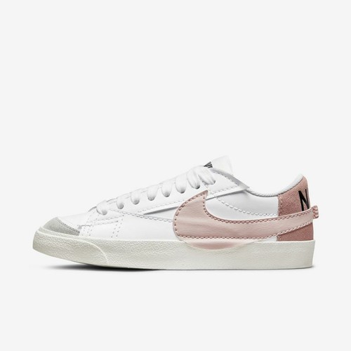 New Nike Women S Blazer Low 77 Jumbo Shoes Sneakers White Pink Dq1470 102 Ebay