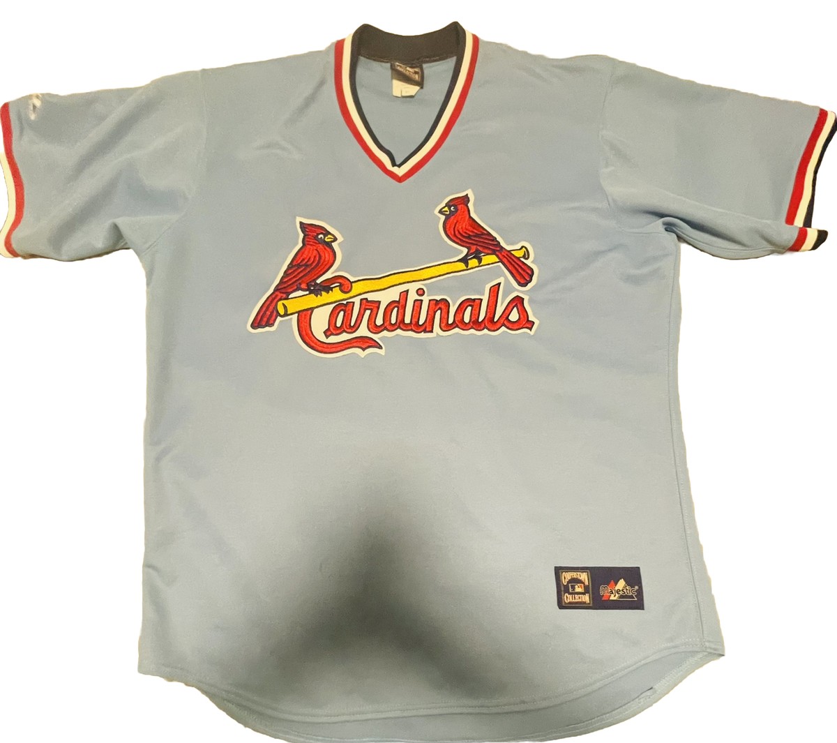 2006 Mens Majestic ST LOUIS CARDINALS Throwback Vintage Powder