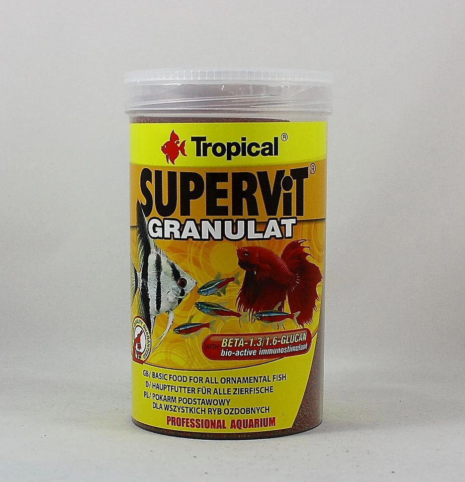 Supervit Granulat Tropical 250ml Futter für kleine Zierfische 31,96€/L