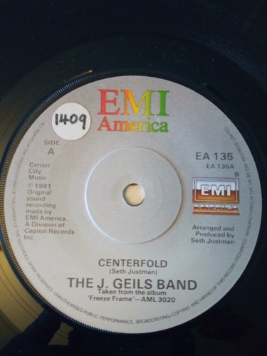 THE J. GEILS BAND - CENTREFOLD - EMI RECORDS CLASSIC 7" VINYL IN EXCELLENT CONDI - Picture 3 of 5