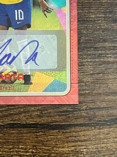 Marta 2023 Donruss Women's World Cup #202 Autogramm Red Parallel SP 47/99 - Bild 6 von 10